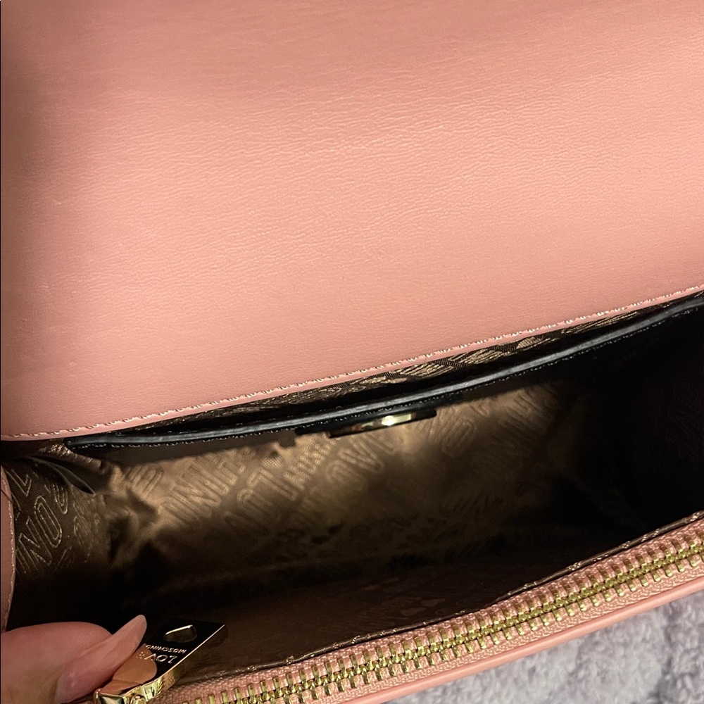 Love Moschino Pink Heart-Studded Crossbody Bag - Picture 10 of 12